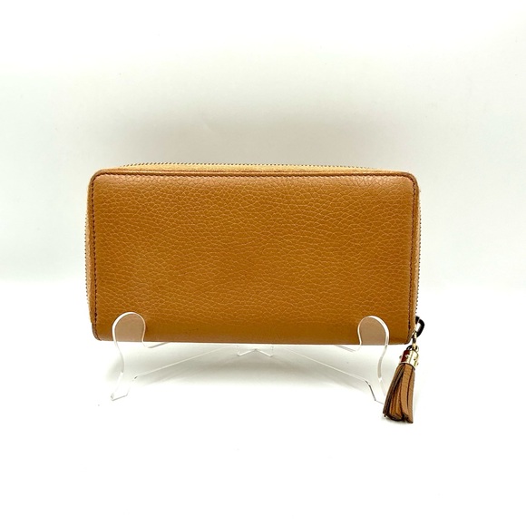 Gucci Tan SoHo Leather Continental Wallet #1075 - Picture 2 of 9